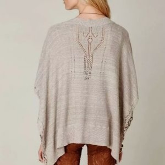 Free People Kona Pointelle Knit Poncho - Picture 6 of 9